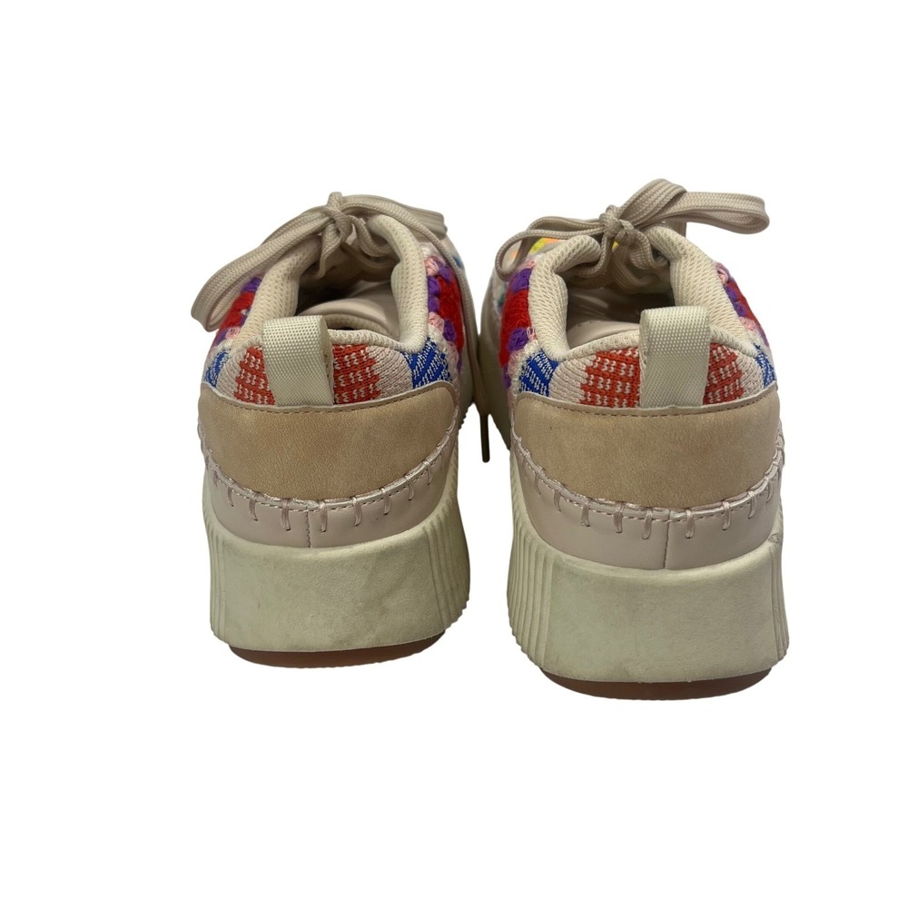 Lucky Step Air Cooled Crochet Granny Square Platform Sneakers Tennis Shoes 10 - Picture 4 of 8